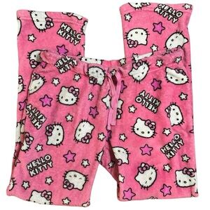 Hello Kitty Sanrio Y2K Fleece Wide Legged Pyjama Pants